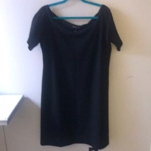 J. McLaughlin Women's Textured Off Shoulder Shift Dress Size L.